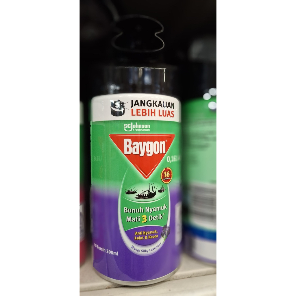 obat nyamuk spray BAYGON lavender 200ml