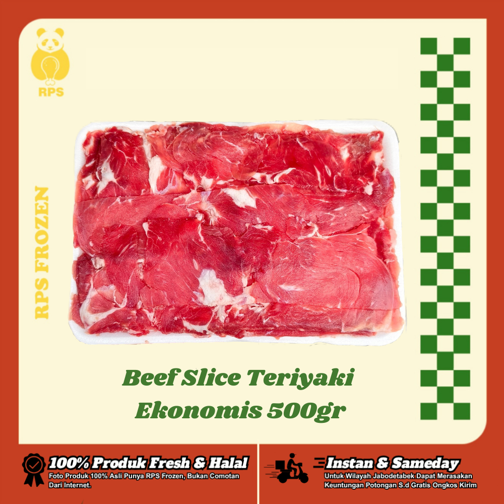 

Beef Slice Teriyaki Ekonomis (Fatless) 500gr
