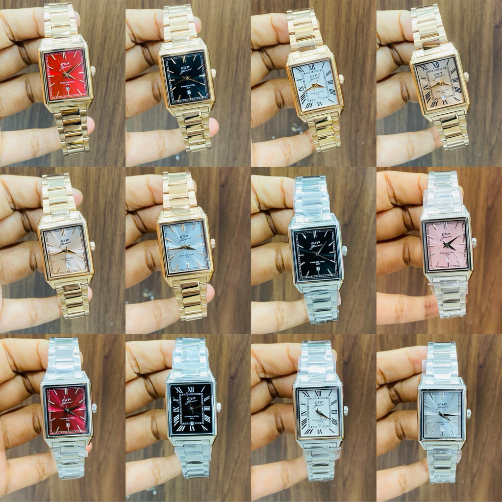 JAM TANGAN WANITA EXPEDITION E 6866 E6866 EXP-6866 ANALOG STAINLESS STEEL ORIGINAL