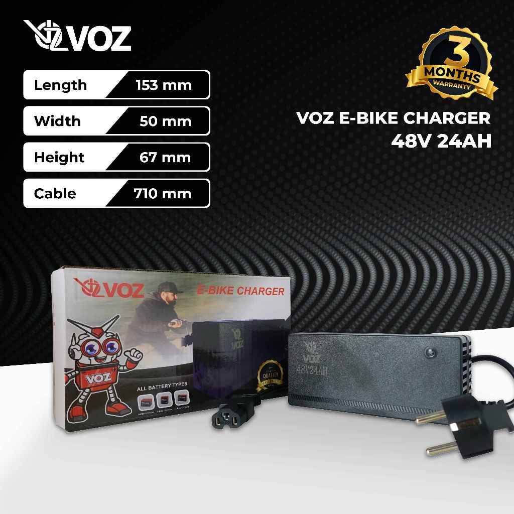 Baterai Charger Sepeda Listrik | 48V 24 Ah