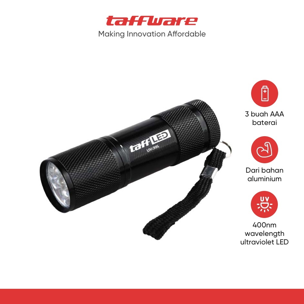 TaffLED Senter LED Mini Ultraviolet UV