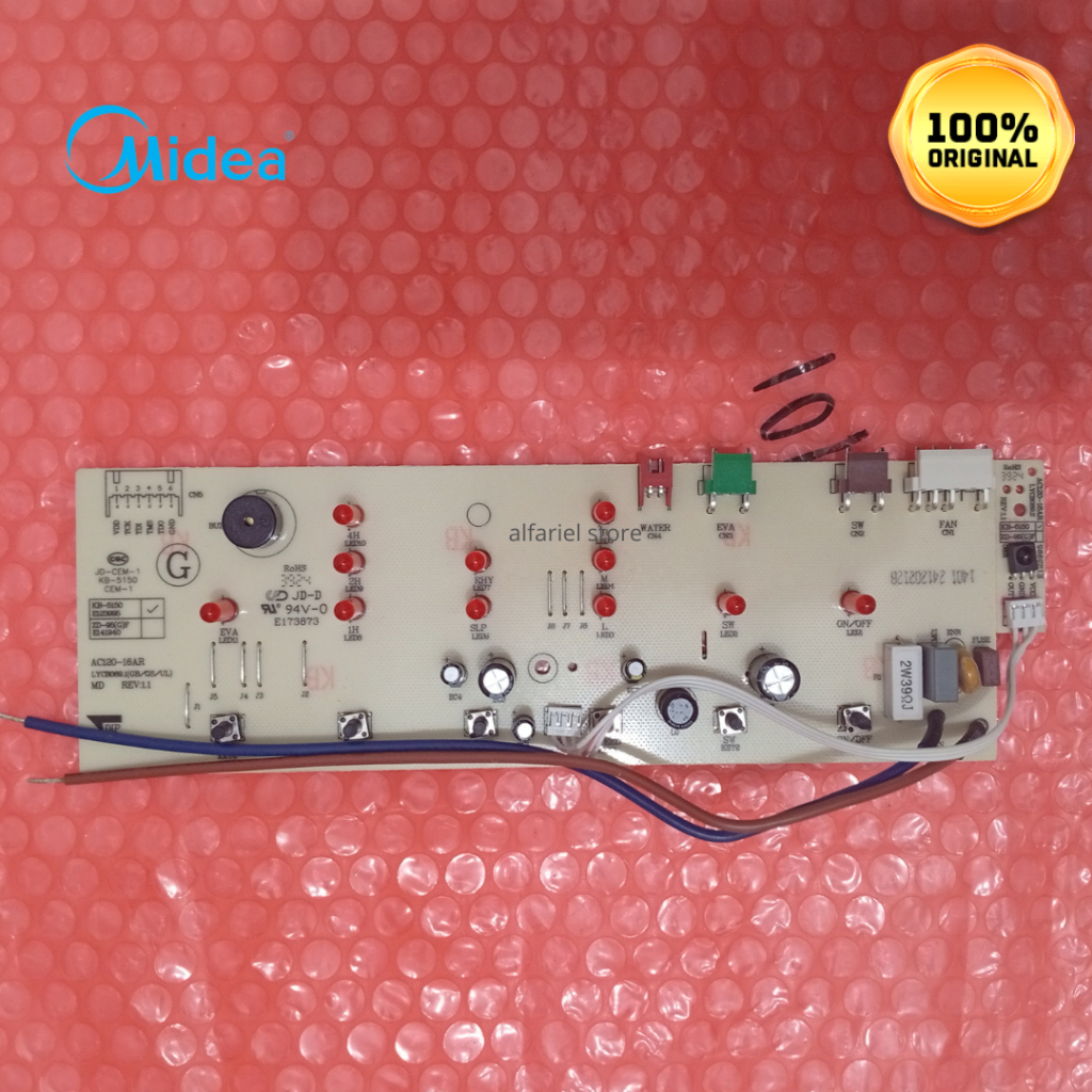 Pcb Modul Display Air Coller MIDEA 17156000001401 AC120-16F AC120-16AR