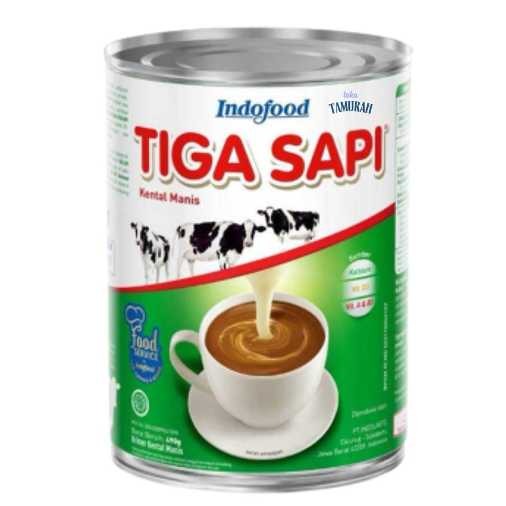 

SUSU TIGA SAPI PUTIH KALENG 490 gr