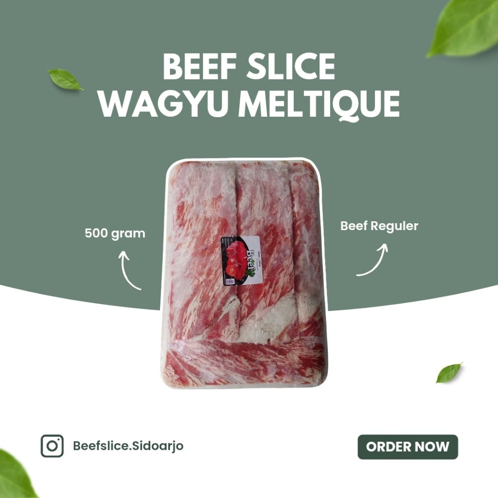 

READY Beef Slice Wagyu Meltique 500 gram