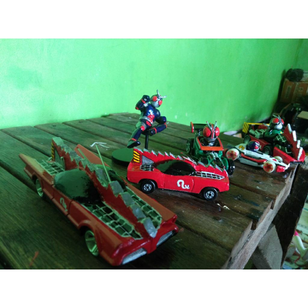 Action figure Kamen Rider Bio vintage custom repaint