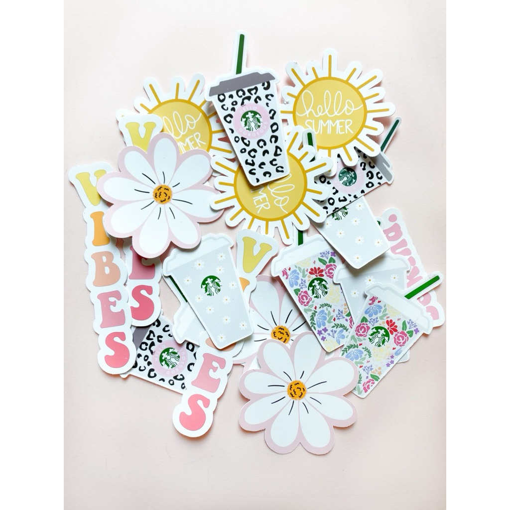 

50 pcs stiker cute/stiker lucu/handmade