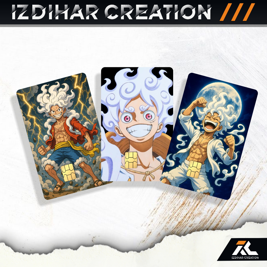 

Stiker Kartu Atm Emoney Flazz Etoll Skincard Sticker Atm Garskin Tema Luffy 1 Laminasi Glosy