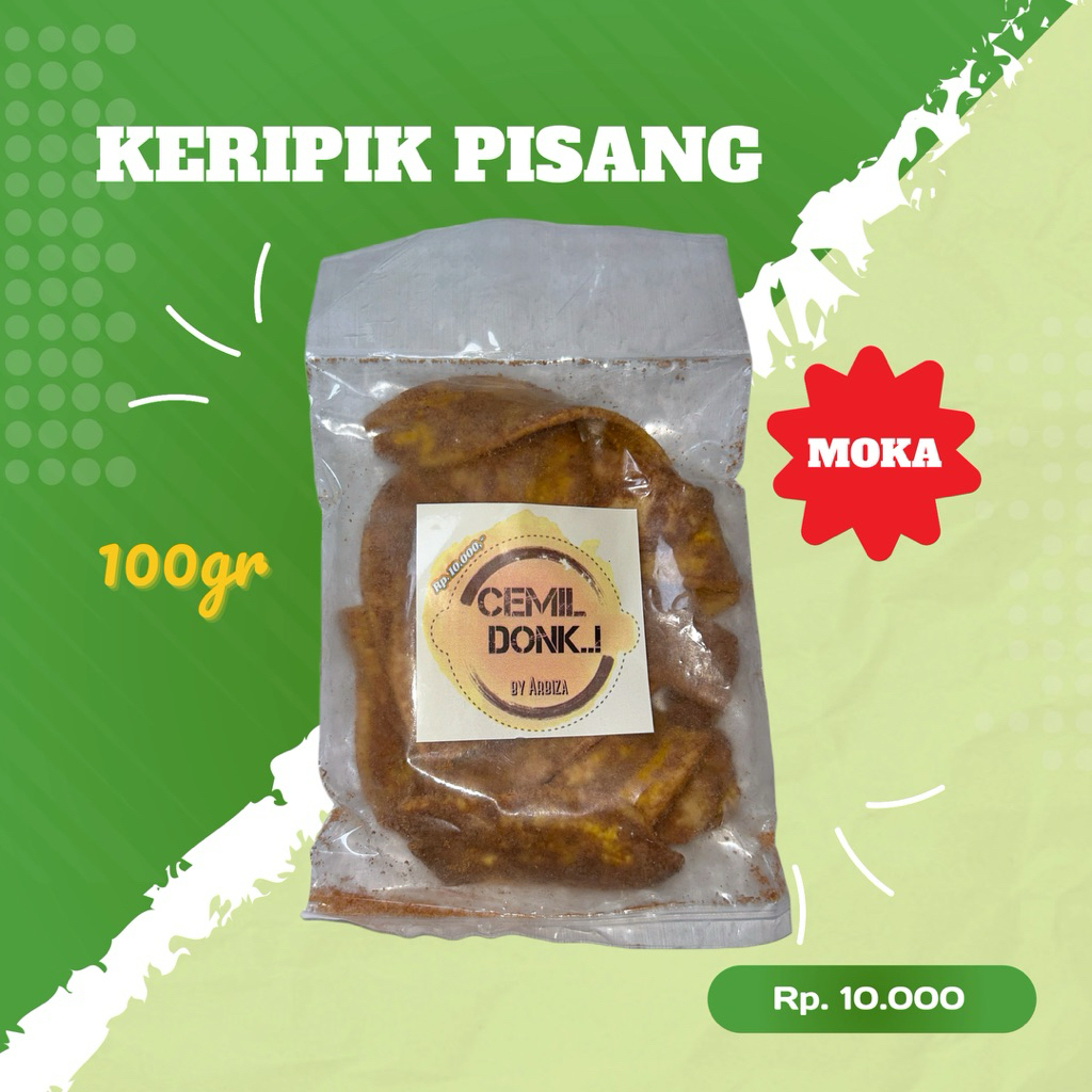 

Keripik Pisang kepok Aneka Rasa MOKKA 100gr