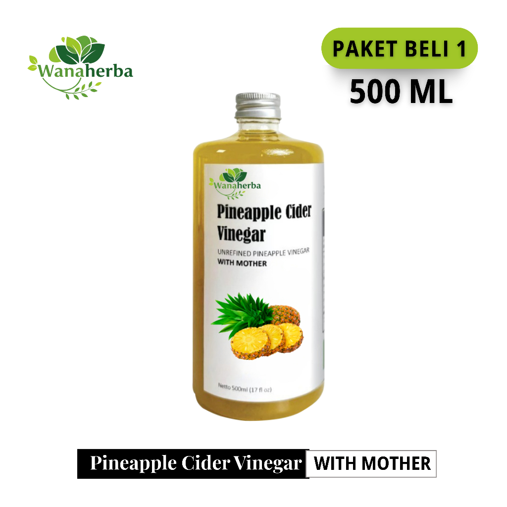 

Wanaherba Cuka Nanas With Mother Original 500 ML