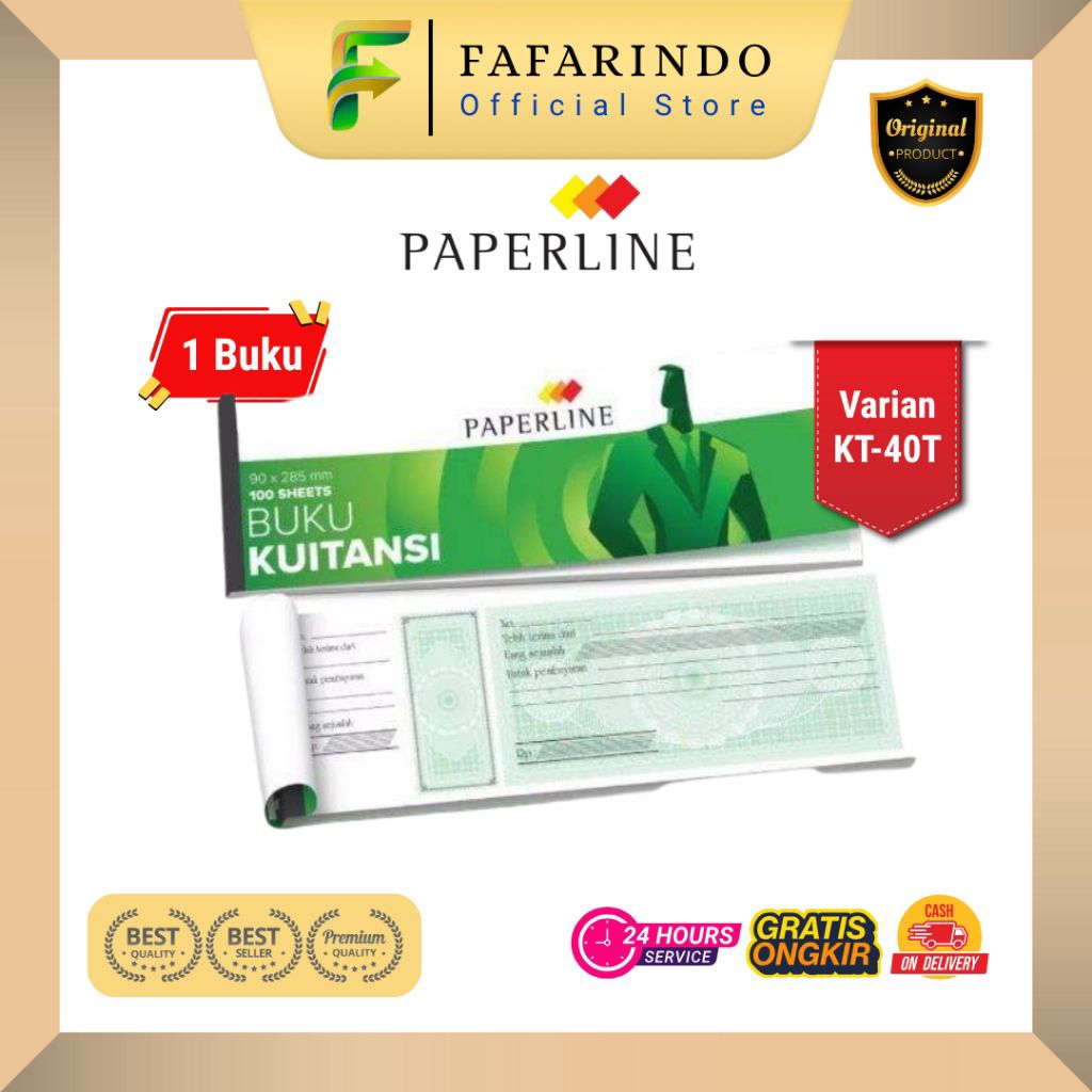 

Kwitansi Paperline KT-40T / Kwitansi Besar