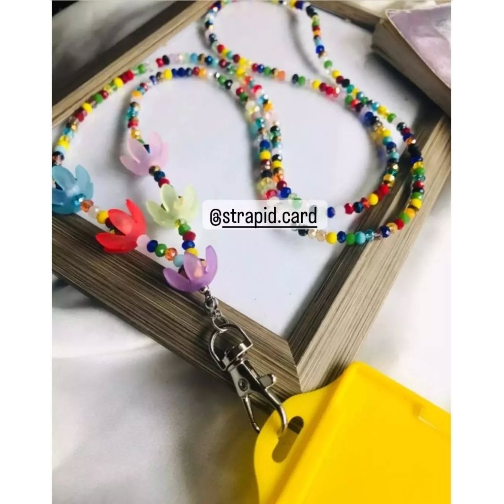 

LANYARD NAMETAG AKRILIK/GANTUNGAN NAMETAG BUNGA AKRILIK