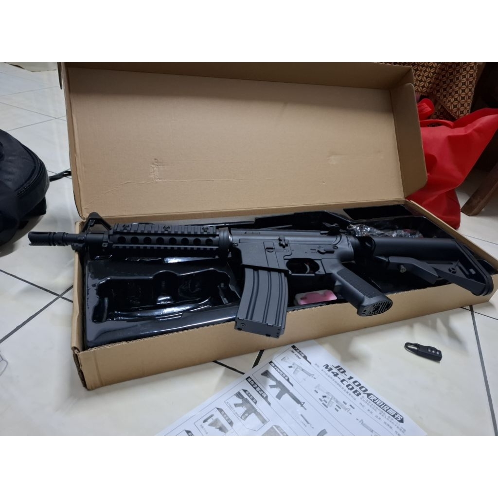 Mainan CYMA M4 V10 CQB-R SOPMOD Gel Blaster Nylon/JD-100 M4 CQB & Aksesoris