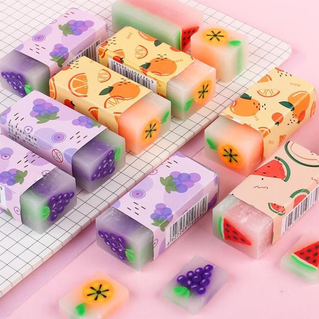

Eraser Pencil Karakter Motif Kartun Warna Warni Lucu / Alat Tulis Penghapus Karet Perlengkapan Sekolah
