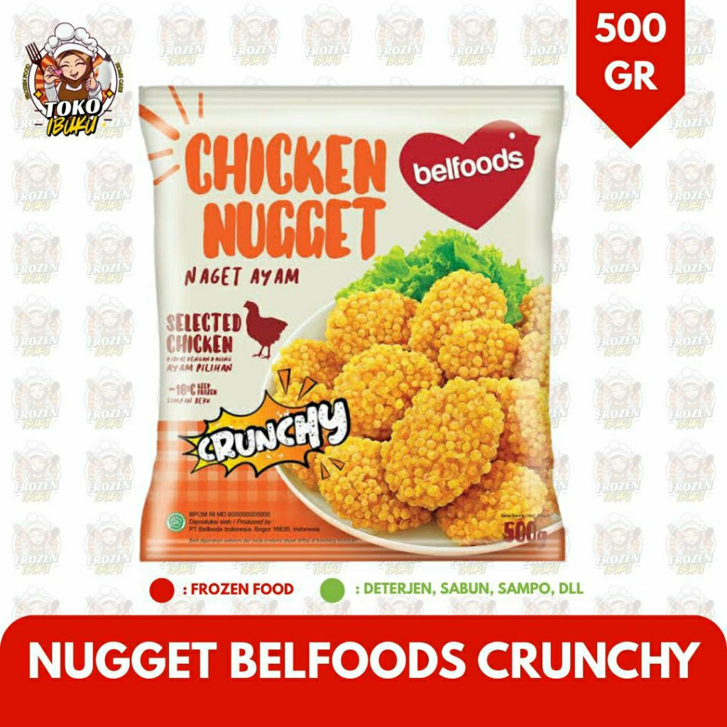 

BELFOODS NUGGET AYAM CRUNCHY 500 GR