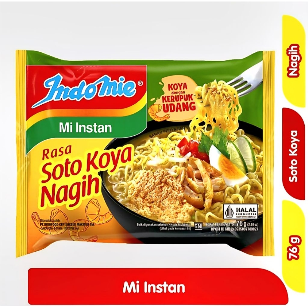 

INDOMIE MI INSTAN SOTO KOYA NAGIH 76gr