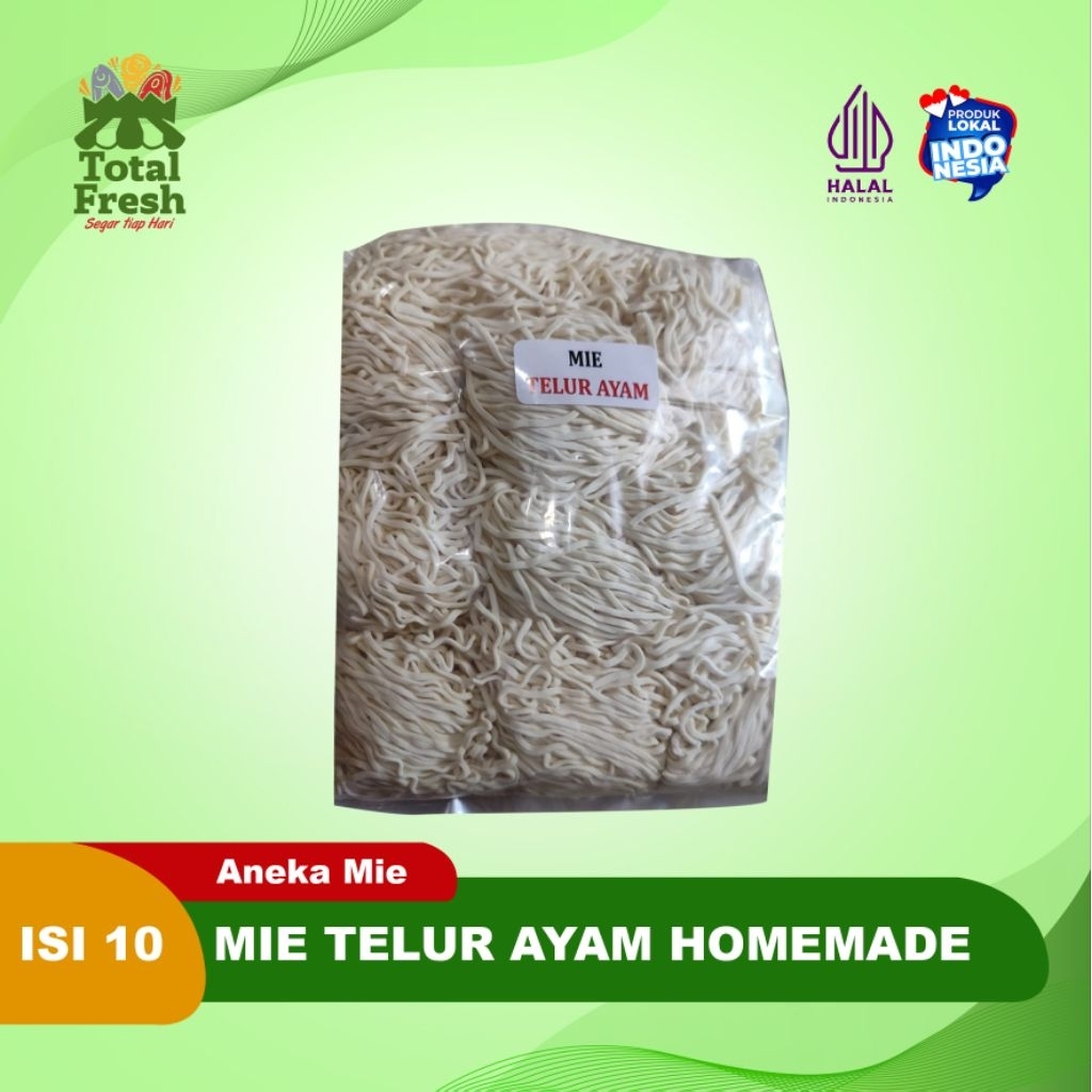 

Mie Telur Ayam 1 kg isi 10 homade