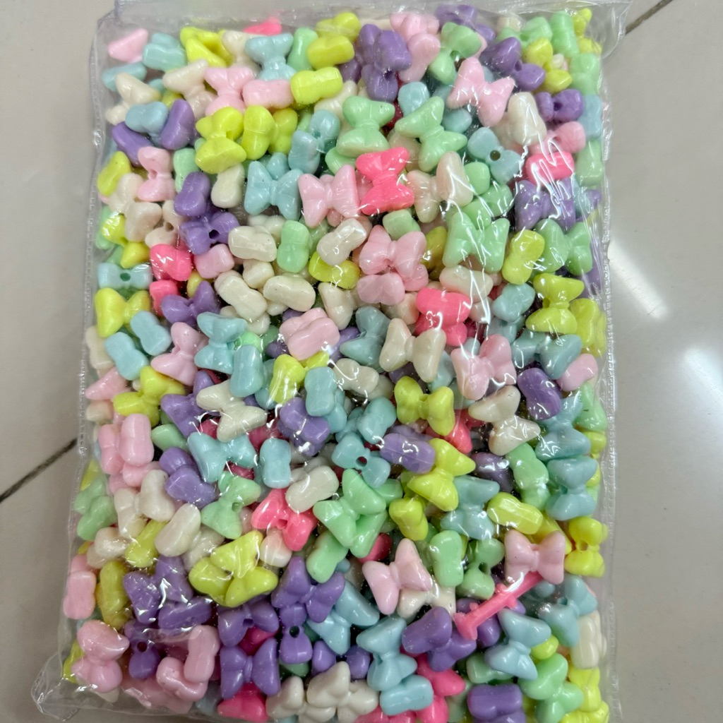 1 Pon Manik Manik Pastel Pita