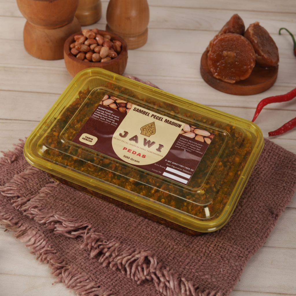 

Sambel Pecel Madiun JAWI Kacang Sangrai Tanpa Pengawet Tanpa Kencur 500 Gram