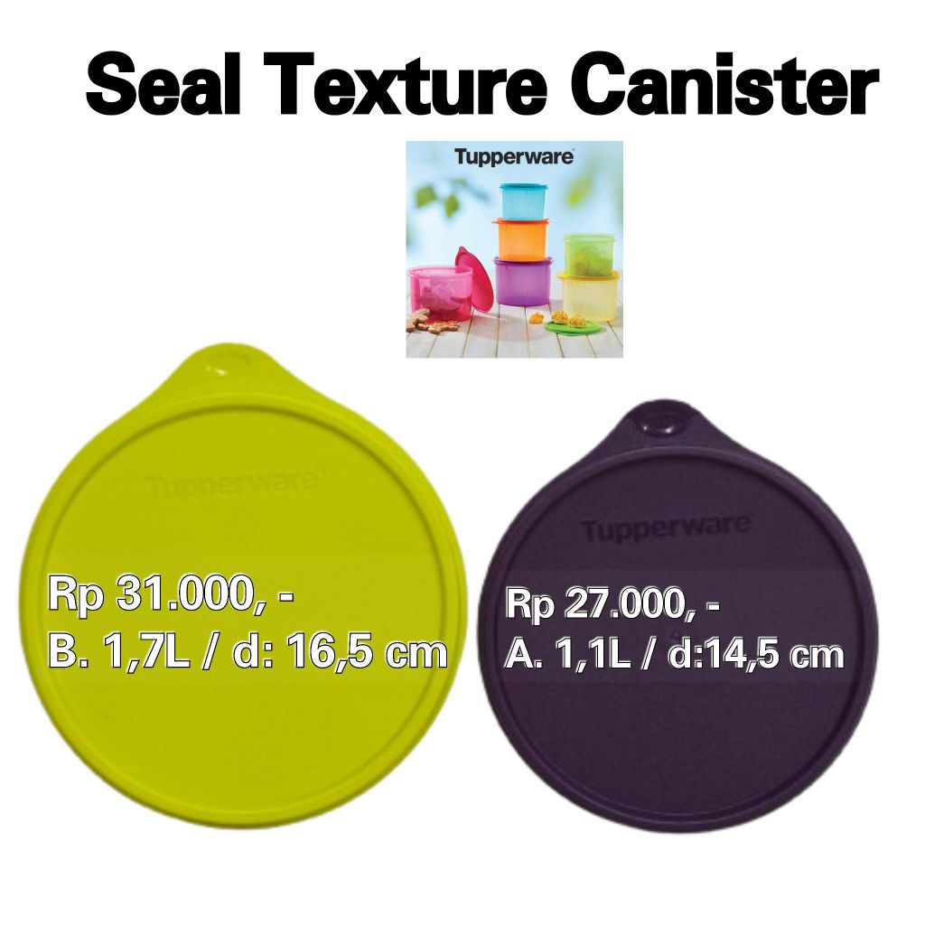 Tupperware Seal Texture Canister