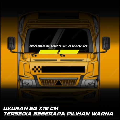 Mainan wiper akrilik variasi mobil truk, fuso Car