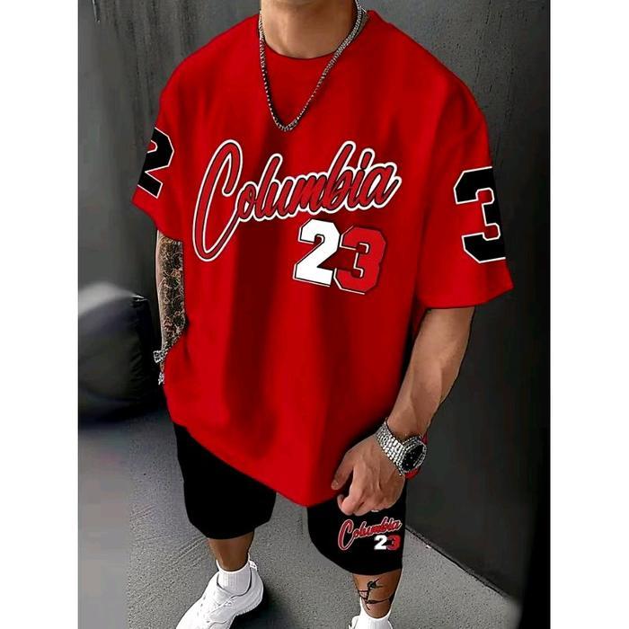 Kaos  Distro Columbia23 All Size 6XL 5XL 4XL 3XL 2XL XL L M S Kaos Keren Korean Style Full Printing 