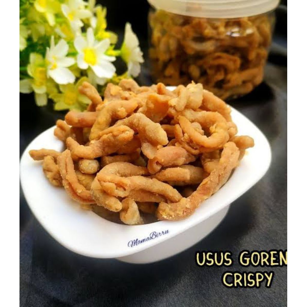 

READY USUS / CRIPSY GURIH RENYAH ENAK/ ADA DAUN JERUKNYA /KEMASAN MIKA TEBAL/ PRODUKSI SENDIRI ,€snak eco