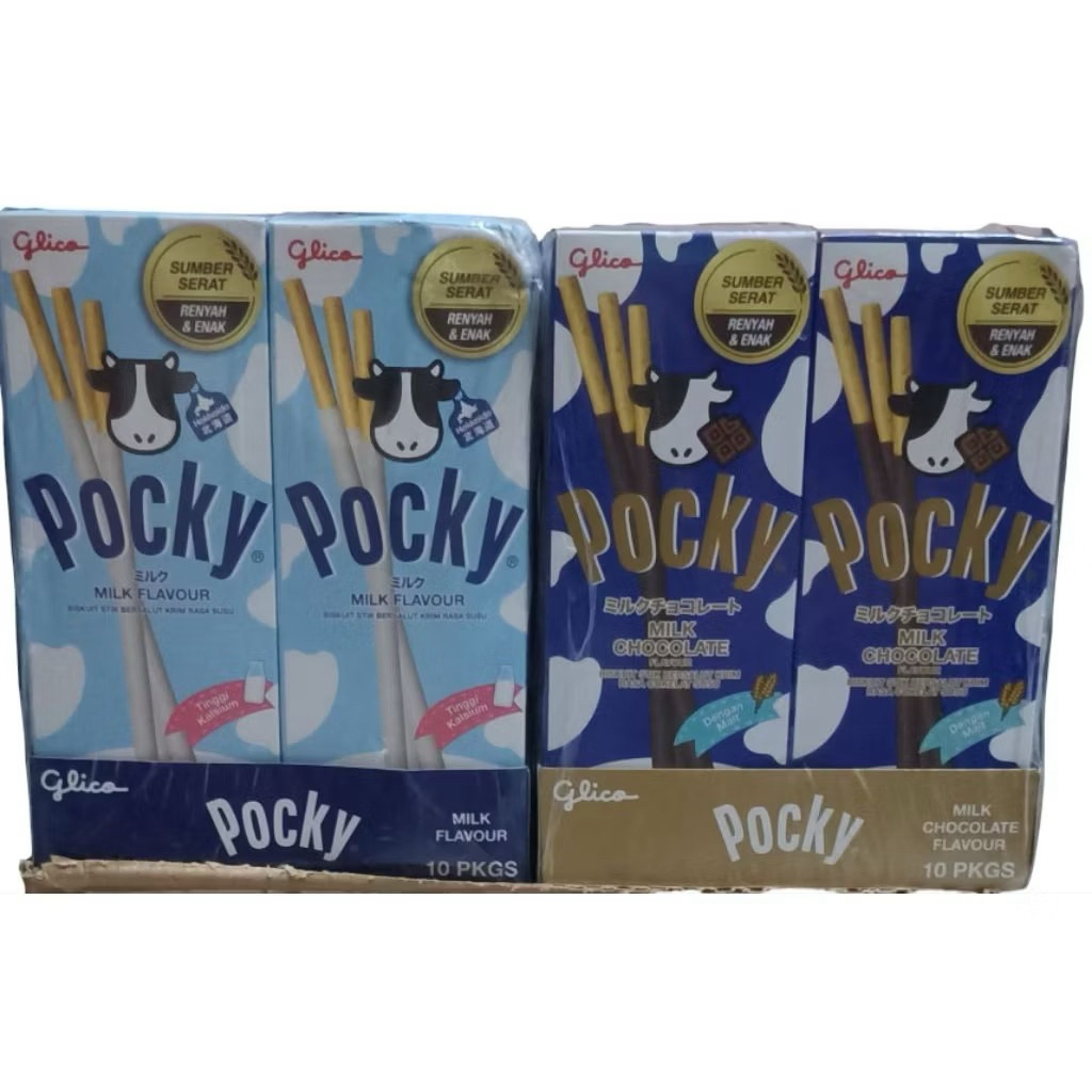 

POCKY MINI 1 PACK ISI 10 X 22GR | POCKY COKLAT | POCKY STROBERI | POCKY COOKIEZ N CREAM | GLICO POCKY MINI MILK | POCKY MILK FLAVOUR | POCKY MILK CHOCOLATE