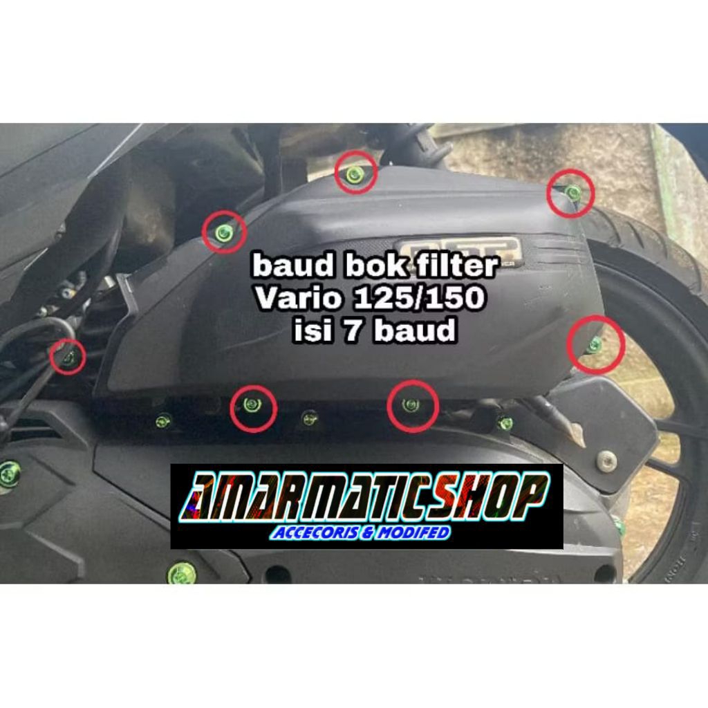 baut titanium filter Vario 125/150 original Vietnam (7) baut