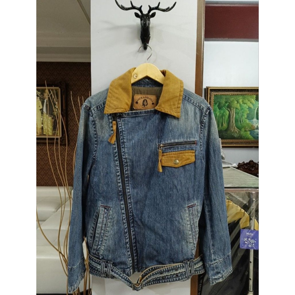 Jaket jeans bikers JACK AND JILL (size L)