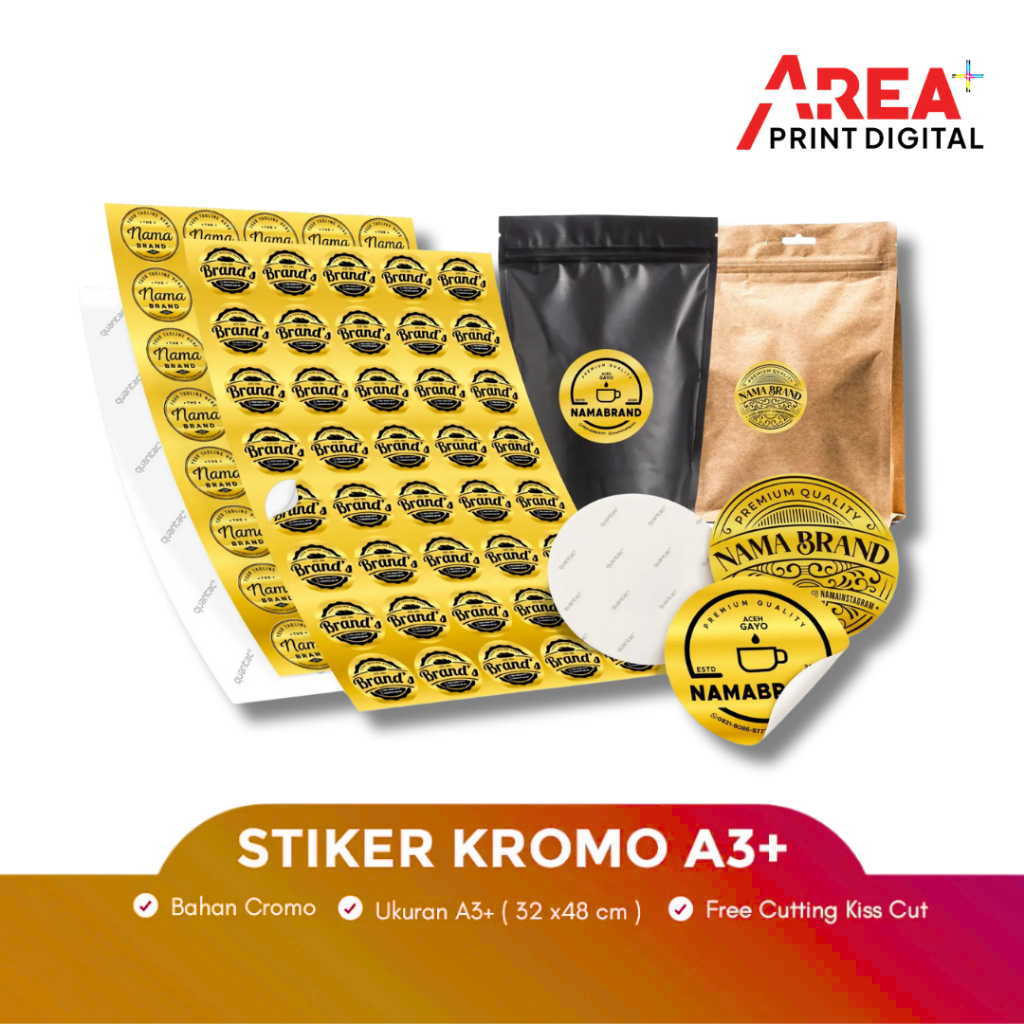 

Custom Sticker Label Makanan A3+ – Kromo Print + Free Cutting – Berkualitas & Cepat