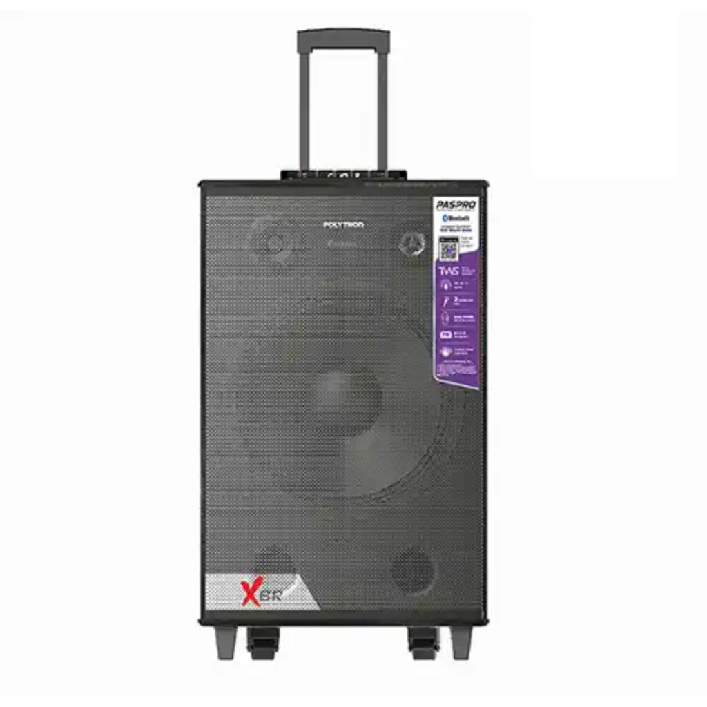 POLYTRON SPEAKER PORTABEL 15" PASPRO15F7 BLUETHOOTH + 2 MIC WIRELES