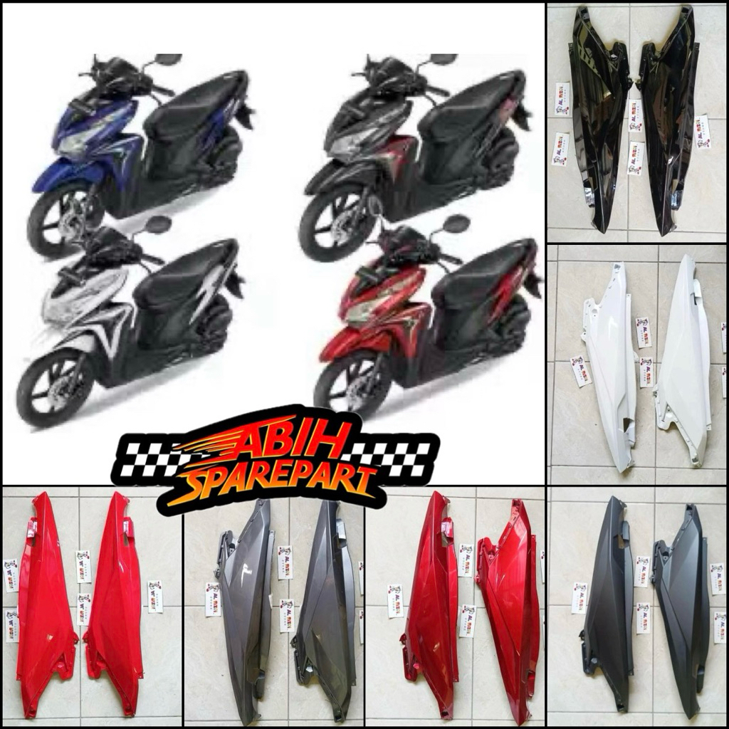 WIN - Cover Body Belakang Kanan Kiri Motor Honda Vario 125 150 Old Led Tahun 2015 - 2017 Merk Win