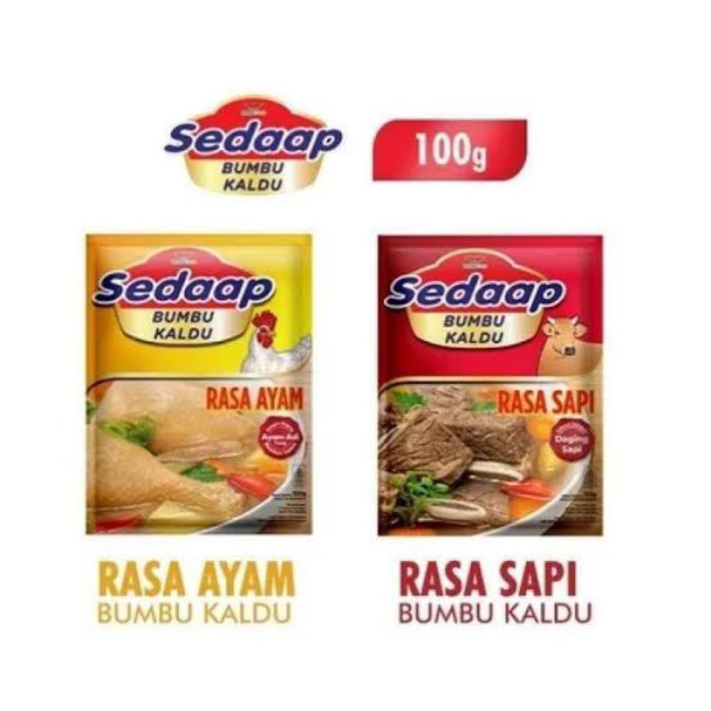 

sedaap bumbu kaldu kemasan 100gram