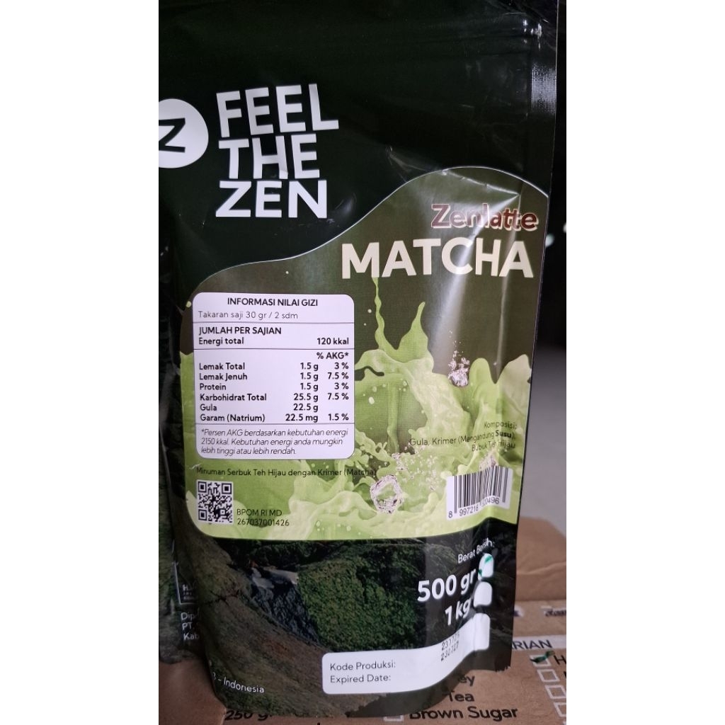 

ZENLATTE MATCHA LATTE 500GR