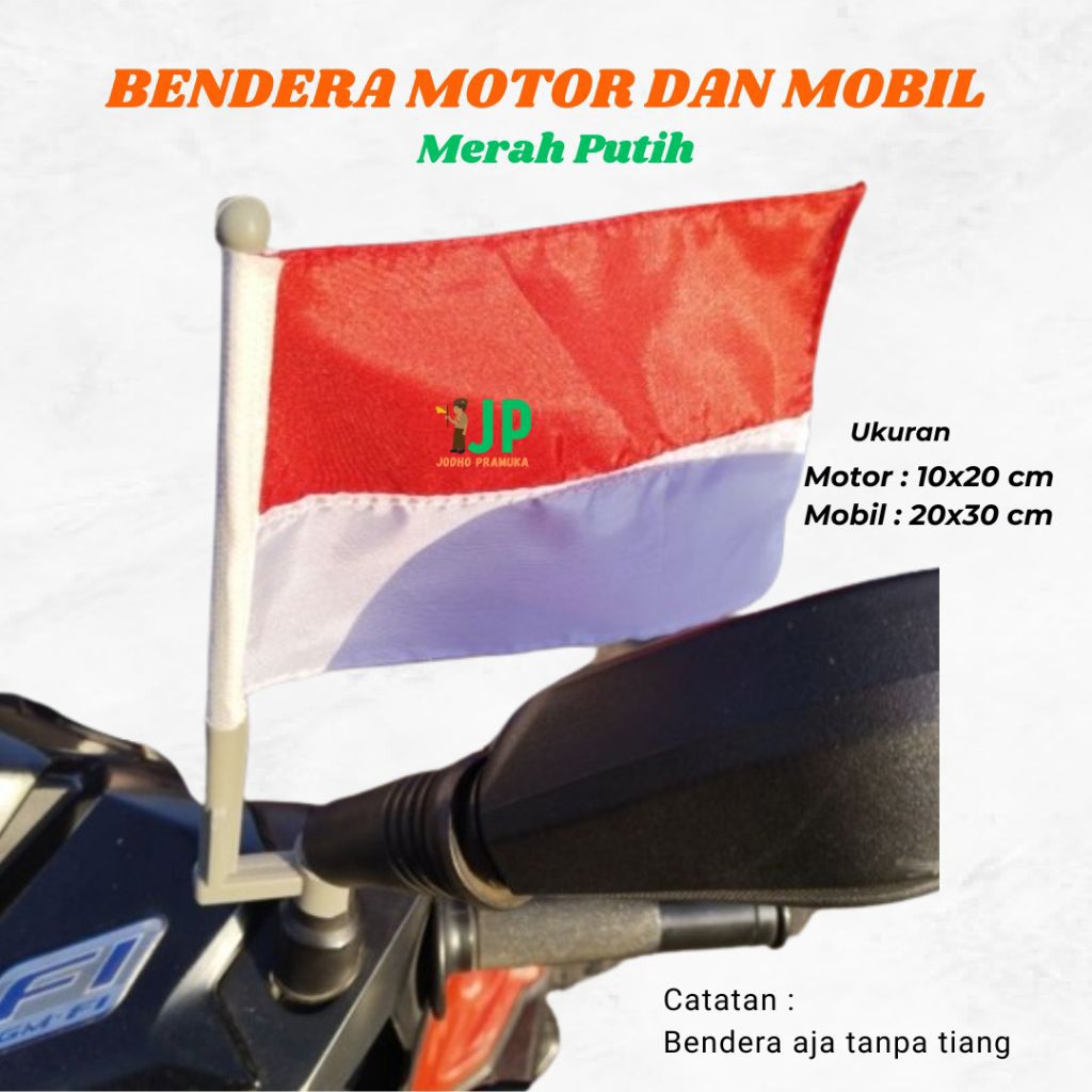 Bendera Motor (bendera aja) - Bendera Mobil - Bendera Merah Putih