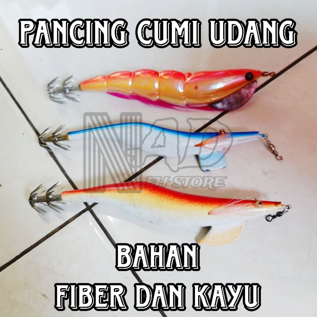 *Lure / Umpan Pancing Cumi Udang / Egi