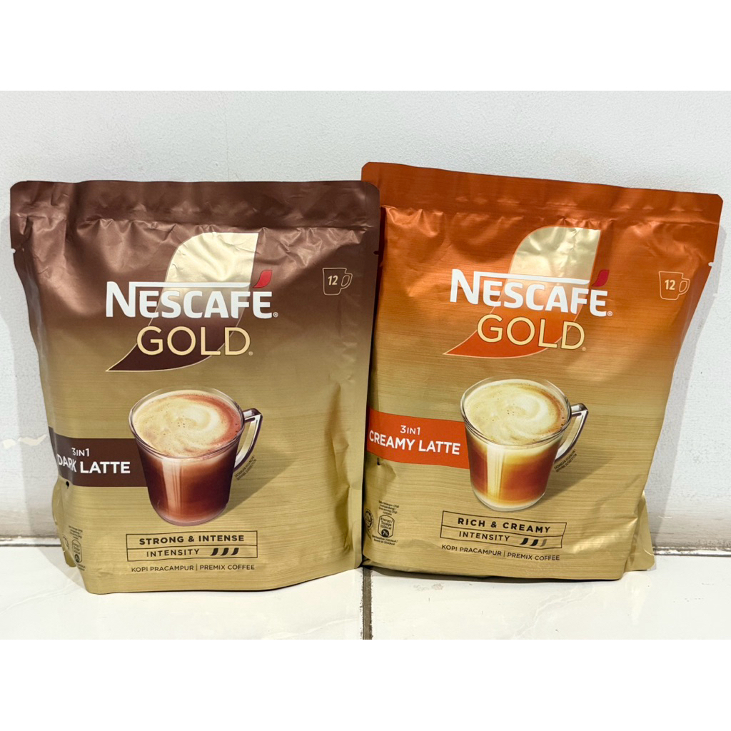 

Nescafe Gold Strong & Intense 3in1 Dark Latte / 3in1 Creamy Latte / Kemasan Saset Asli Malay