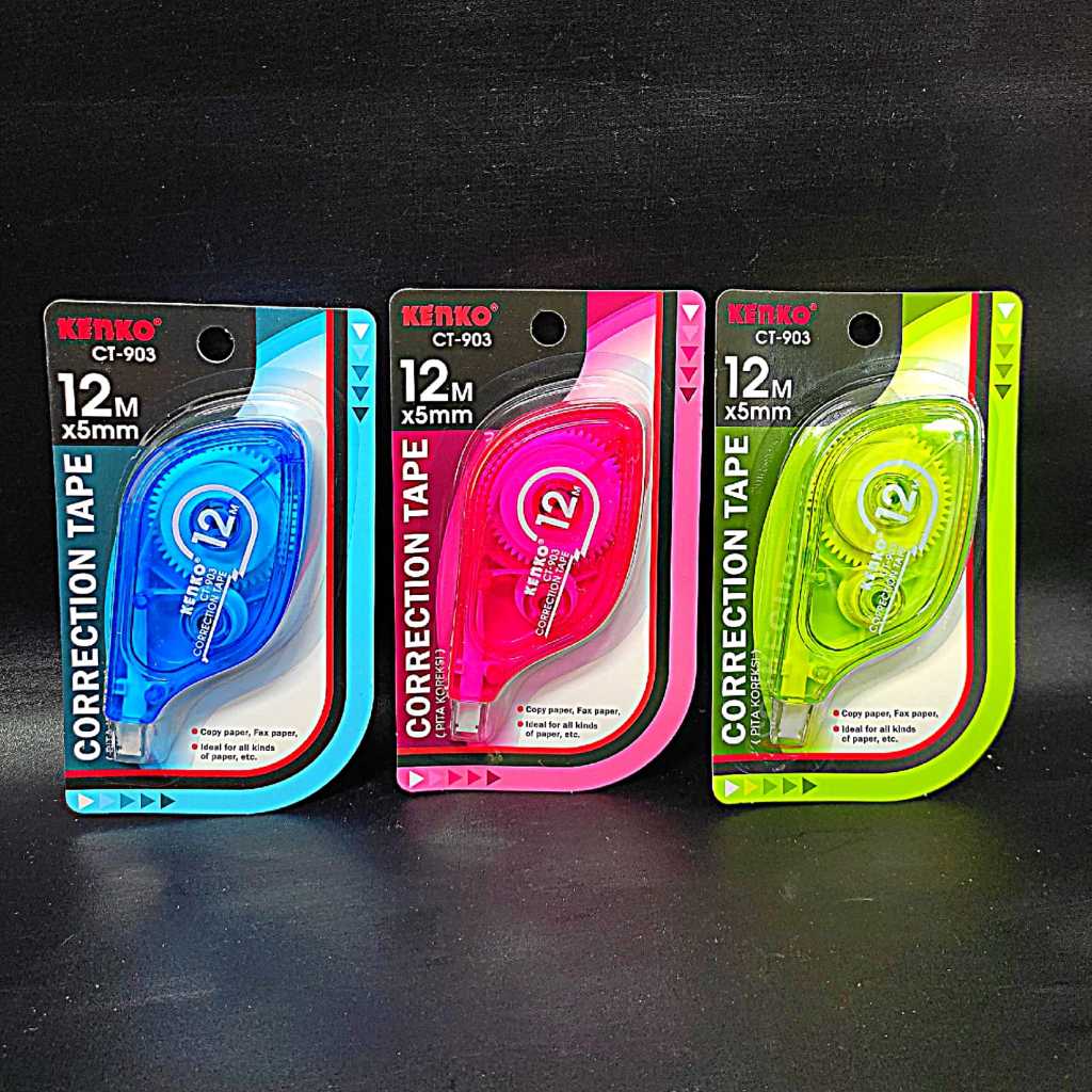 

CORRECTION TAPE, TIPE X KERTAS CT 903 KENKO