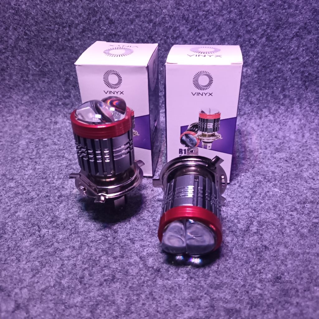Lampu LED Utama Motor Mobil VINYX R1 H4 Laser Gun Lasergun AC DC