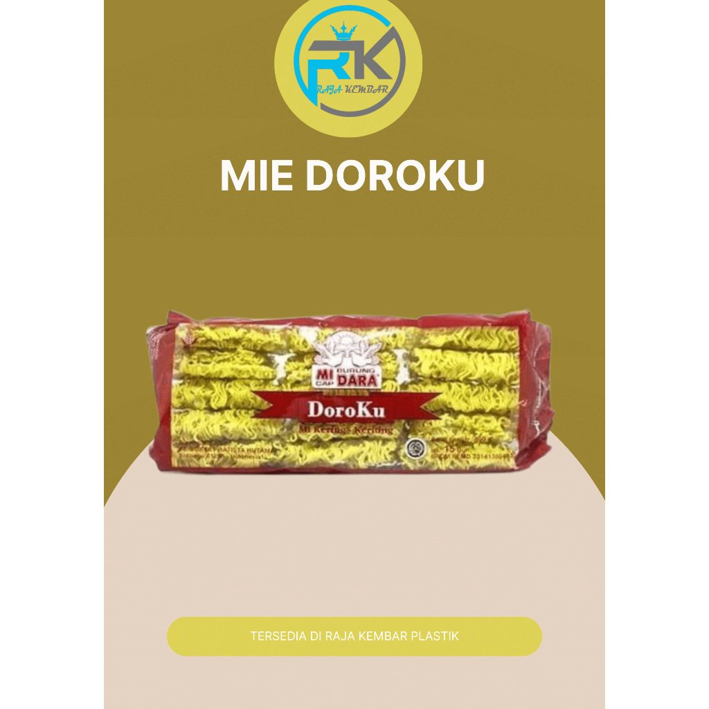 

MIE DOROKO MIE BURUNG DARA DOROKU 600GR 1 BKS ISI 15 PCS