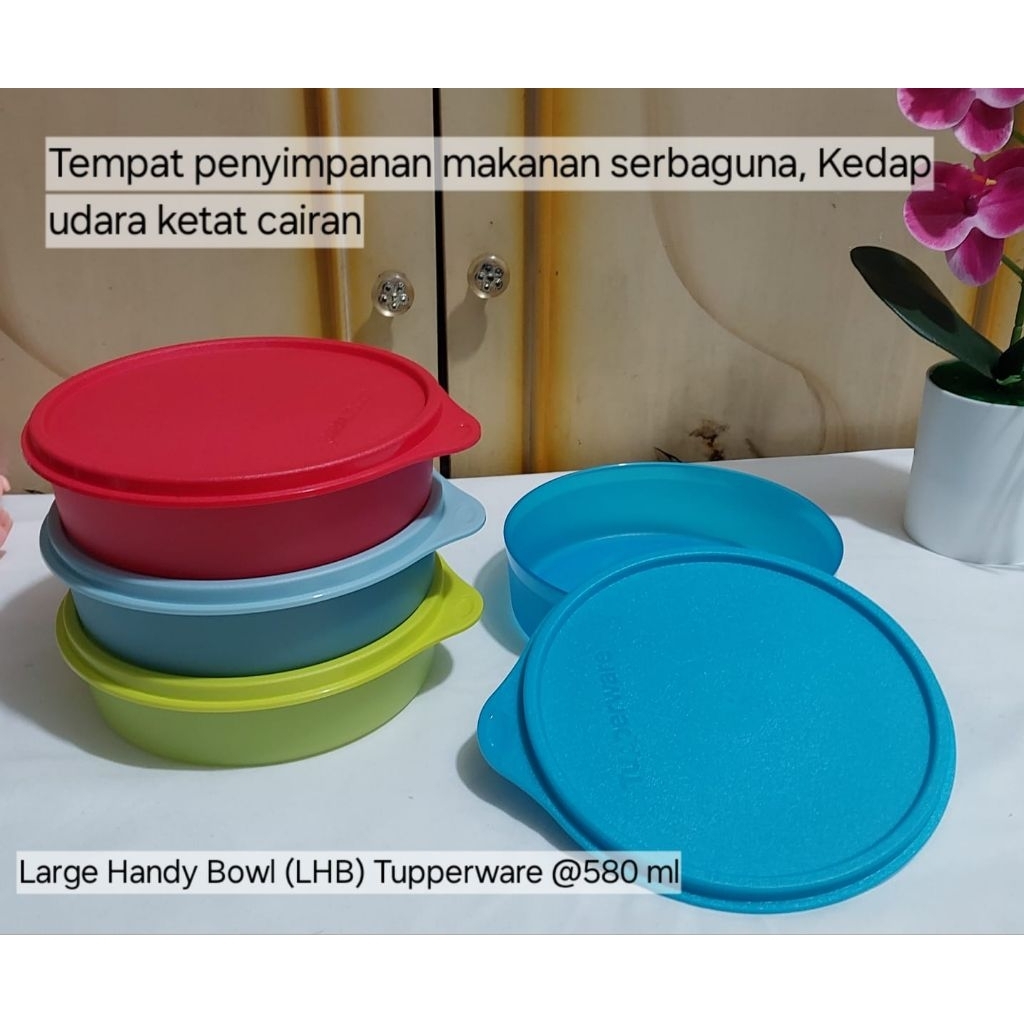 Tempat makan tupperware LHB Bowl tempat bekal bulat