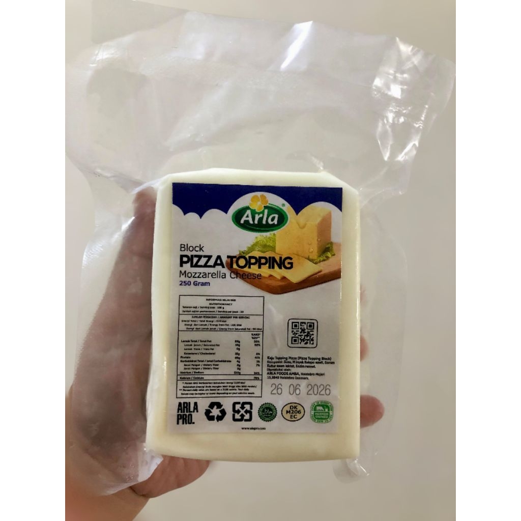 

Keju Mozarella Arla 250 gram/Keju cheese Mozarella