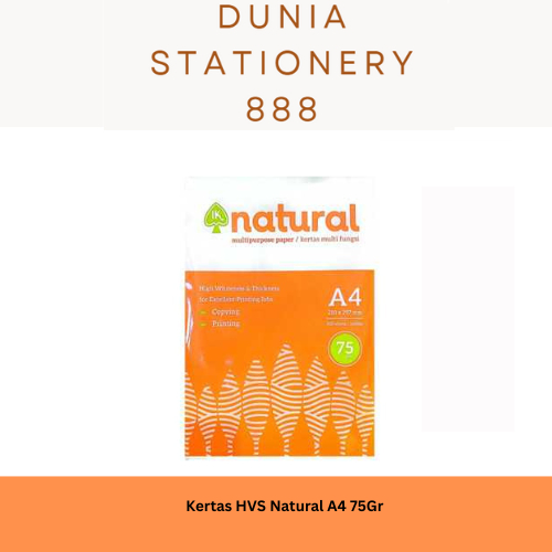 

Kertas HVS Natural A4 75gr / Kertas Fotocopy / Kertas HVS