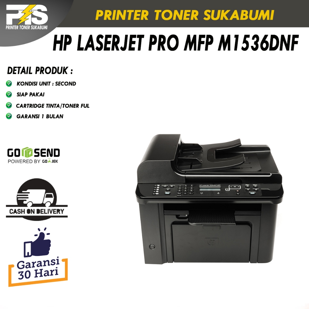HP Laserjet Pro M1536DNF MFP All-in-One Printer Scanner F4