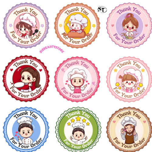 

Stiker Roll 500pcs Selamat Menikmati / Stiker Thank You For Your Order/ Stiker Halal ST001