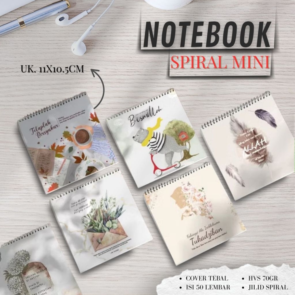 

NOTEBOOK MINI / NOTEBOOK SPIRAL / BLOCKNOTE / BUKU CATATAN