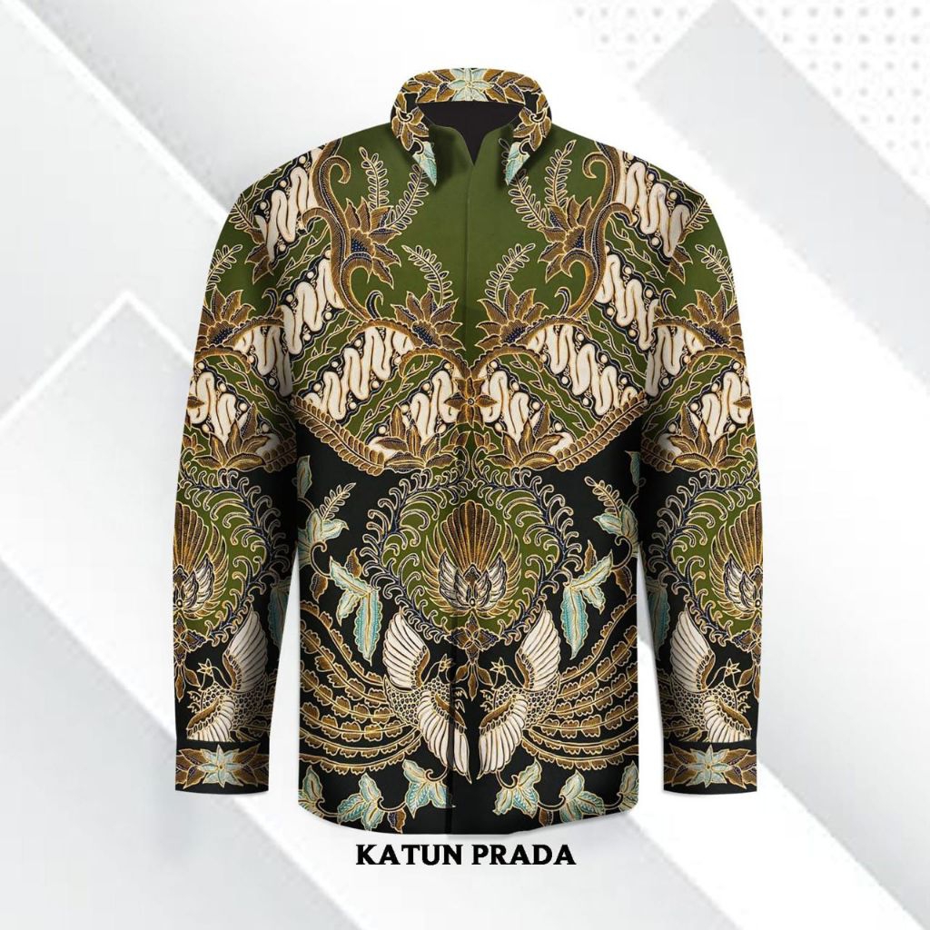 kain batik tulis pria prada emas batik tulis katun prada. kain batik