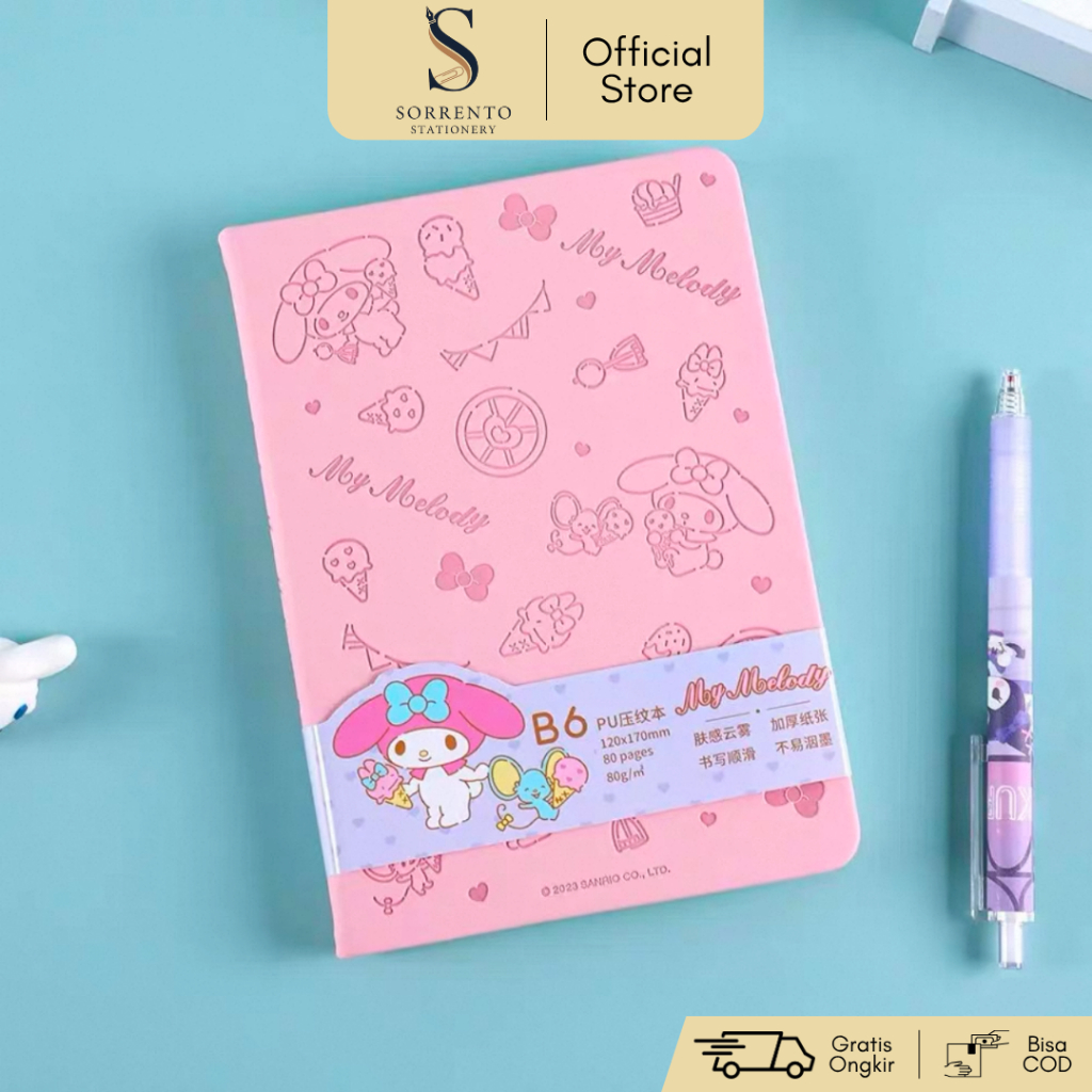 

Notebook Hardcover Sanrio - Buku Jurnal Tebal Cinamoroll My Melody