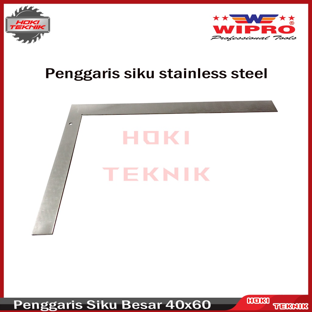 

Penggaris Siku Besar 40x60 Stainless Wipro