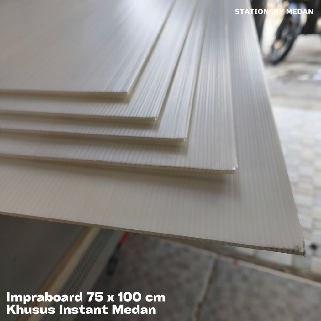 

Impraboard / infra board corrugated board 3mm uk 75 x 100 cm
